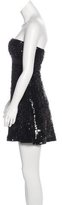 Thumbnail for your product : Badgley Mischka Silk Embellished Dress