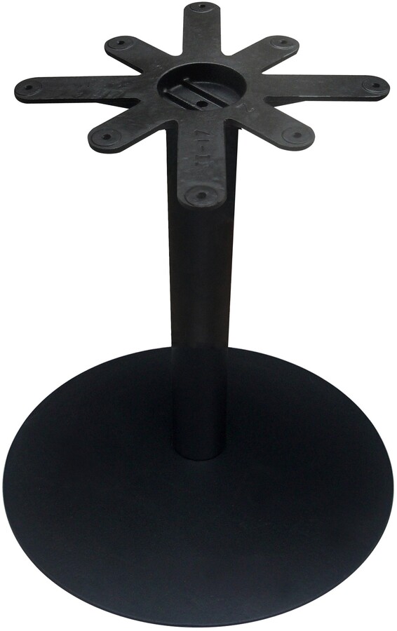 JI Bases Cast Iron 28inch Round Pedestal Table Base; 4inch Column; 17