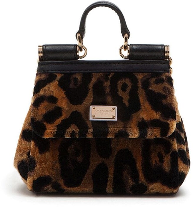 Women's Leopard Leather Medium 'sicily' Bag by Dolce & Gabbana