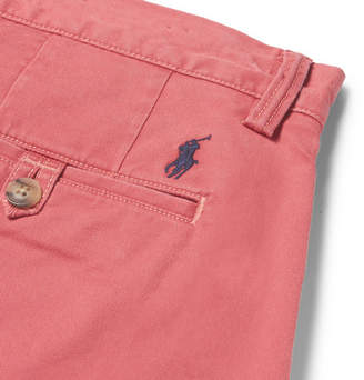 Polo Ralph Lauren Stretch-cotton Twill Shorts - Red
