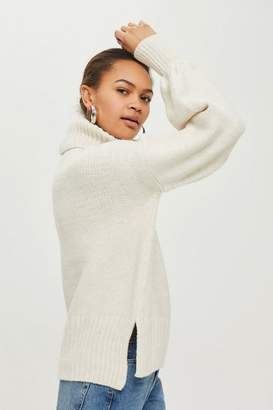 Topshop Super soft ribbed roll neck sweater
