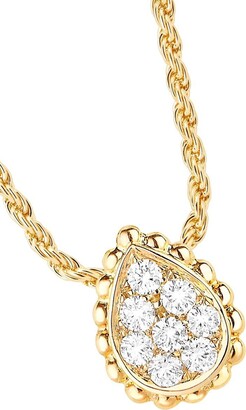 Boucheron 18kt yellow gold Serpent Bohème XS motif diamond pendant