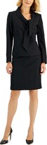 Thumbnail for your product : Le Suit Crepe Tie-Collar Jacket & Pencil Skirt, Regular and Petite Sizes