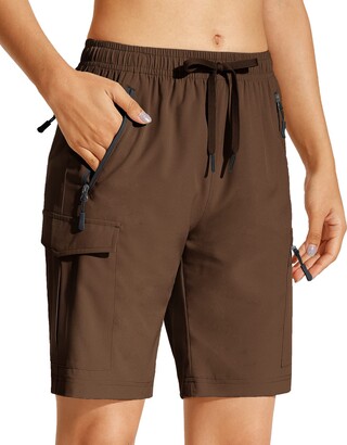 Brown PANGAIA Recycled Cotton Jersey Cargo Shorts in Chestnut Brown Womens Clothing Shorts Cargo shorts 
