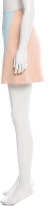 Narciso Rodriguez Colorblock A-Line Skirt