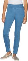 Thumbnail for your product : Logo By Lori Goldstein LOGO by Lori Goldstein Denim Pull-On Skinny Ankle Pants