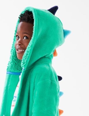 M&S Collection Fleece Dinosaur Dressing Gown (1-7 Yrs) - ShopStyle Girls'  Dresses
