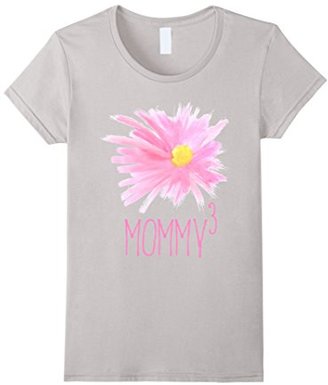 Women's Mothers Day Shirts Pink Flower Mommy 3 Large