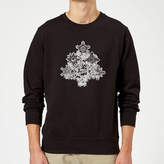 Thumbnail for your product : Marvel Comics Shields Christmas Tree Black Christmas Sweatshirt