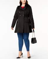 Thumbnail for your product : Via Spiga Plus Size Waterproof Skirted Trench Coat