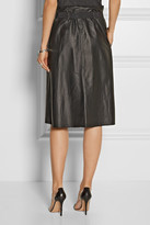 Thumbnail for your product : By Malene Birger Lollu pleated leather skirt