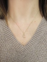Thumbnail for your product : Andrea Fohrman Diamond Crescent Phases of the Moon Yellow Gold Necklace