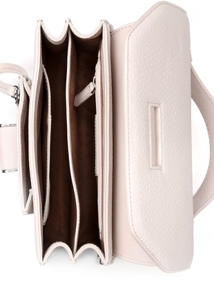 Mackage Keeley Dual Leather Crossbody Shoulder Bag In Shell