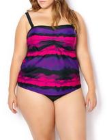 Thumbnail for your product : Penningtons Ti Voglio Printed Ombre Tankini Top