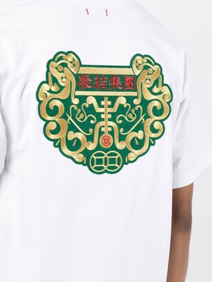 Clot symbol-embroidered short-sleeve T-shirt