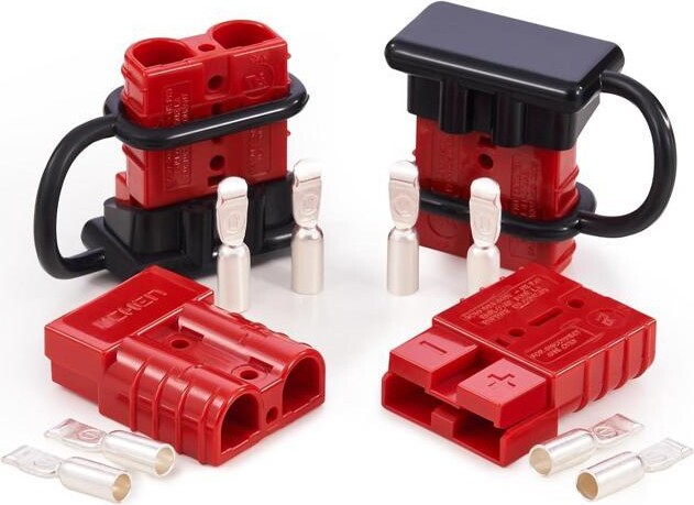 SOYE Orion Motor Tech Wire Connector 4 Pack, 50A Wire Harness Plug Kit for 6-12 Gauge Cables, 12V-36V Battery Quick Connect Disconnect Set for Car Bike...