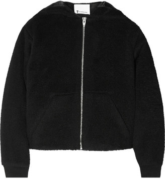 Alexander Wang T by Hooded wool-felt jacket
