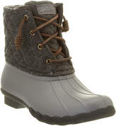 sperry women's saltwater quilted lux rain boot