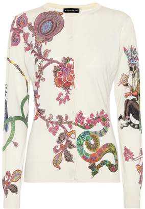 Etro Printed silk and cashmere sweater