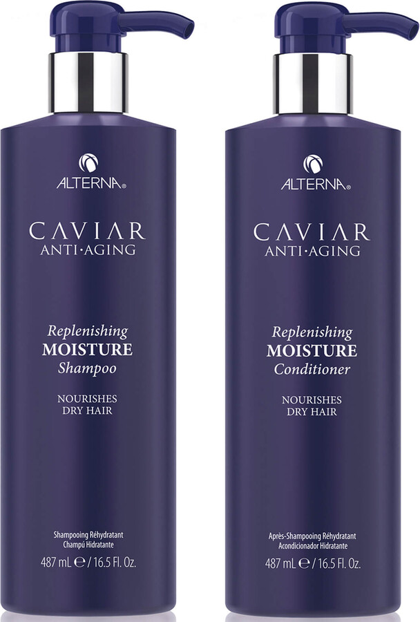 Alterna Caviar Anti-Aging Replenishing Moisture Shampoo and Conditioner 16.5 oz (Worth $132)