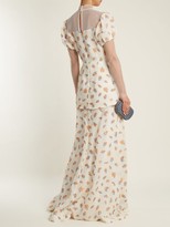 Thumbnail for your product : Emilia Wickstead Clemmie Tulle-panel Cloque Gown - Ivory Multi