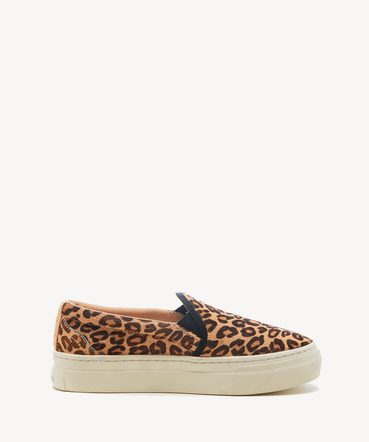 leopard slip on sneakers womens