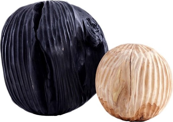Arteriors Uberto Sculpture, Set of 2 in Black