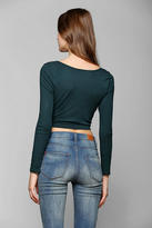 Thumbnail for your product : Urban Outfitters Morning Warrior Foil Love Fitted Cropped Tee