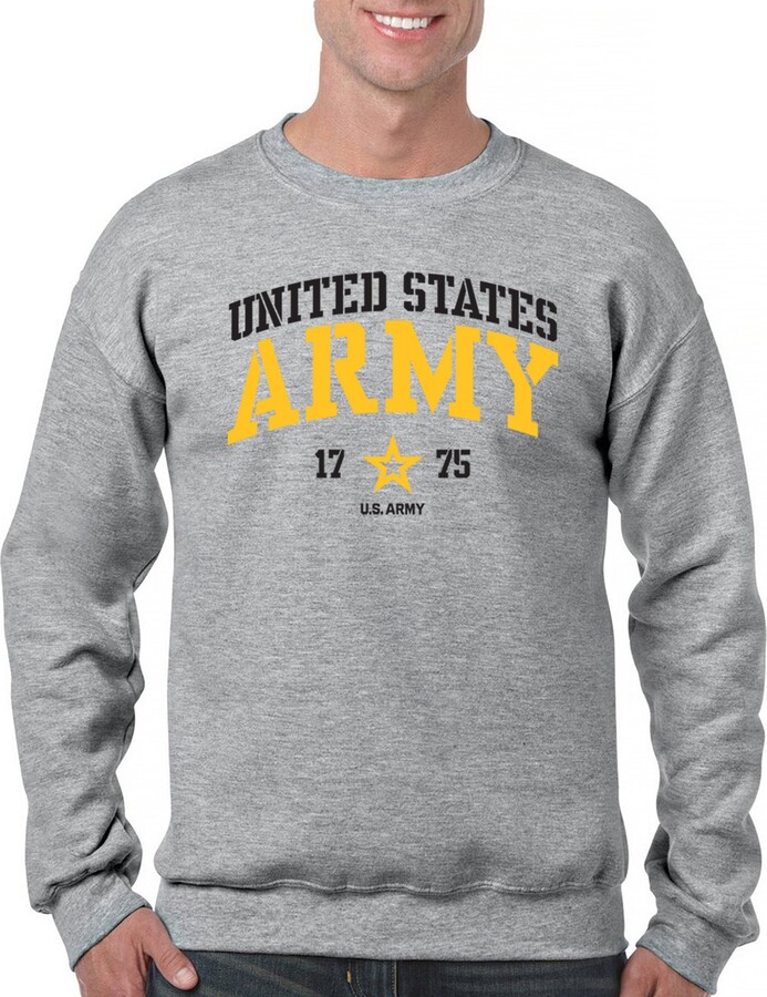 Tee Hunt United States Army Strong Sweatshirt US Military Pride Veteran DD 214 Patriotic Armed Forces Gear Licensed Crewneck Blue 3X-Large