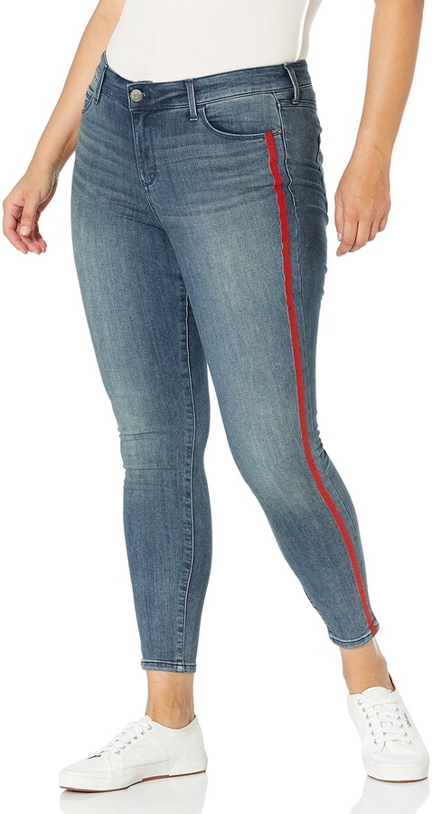 Mode Jeans Jeans skinny Hallhuber Jeans skinny rouge style d\u00e9contract\u00e9 
