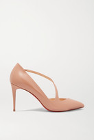 Christian Louboutin - Jumping 85 Patent-leather Pumps - Neutral