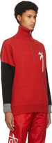 Thumbnail for your product : Palm Angels Red Wool Jacquard PXP Turtleneck
