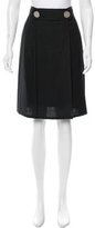 Thumbnail for your product : Tory Burch Pleated Knee-Length Skirt