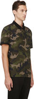 Thumbnail for your product : Valentino Green & Navy Camo Polo