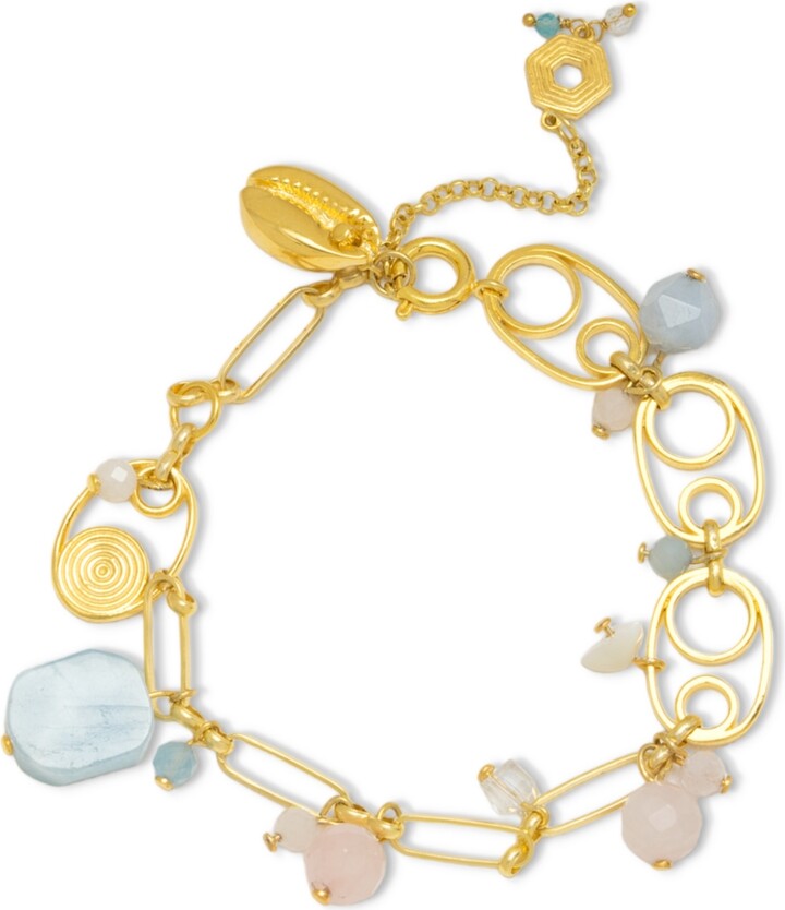 Nectar Nectar New York 18K Gold Plated Loaiza Charm Bracelet
