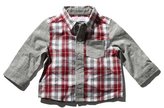 Thumbnail for your product : M&Co Check jersey sleeve shirt
