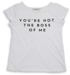 Milly Toddler's & Little Girl's You're Not the Boss of Me Tee