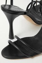Thumbnail for your product : Manolo Blahnik Cochisa 105 Leather Sandals - Black