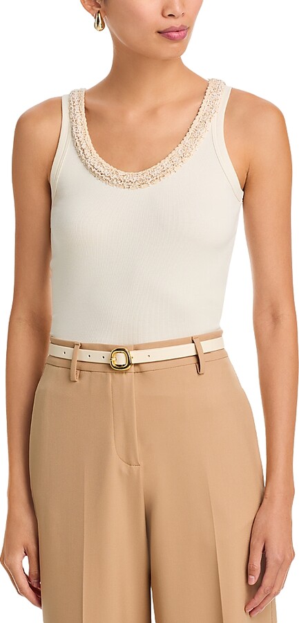 Fabiana Filippi Embellished Tank Top
