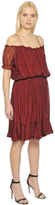 Thumbnail for your product : Designers Remix Off Shoulder Sheer Silk Ruffle Dress