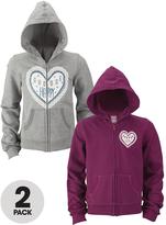 Thumbnail for your product : Free Spirit 19533 Freespirit Everyday Essentials Zip Hoodies (2 Pack)