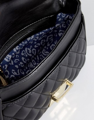 Marc B Pennie Quilted Cross Body Bag in Black