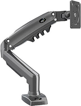 ELG F80N Full Motion Single Monitor Desk Mount Adjustable Swivel Stand for 17”-35” VESA Screens