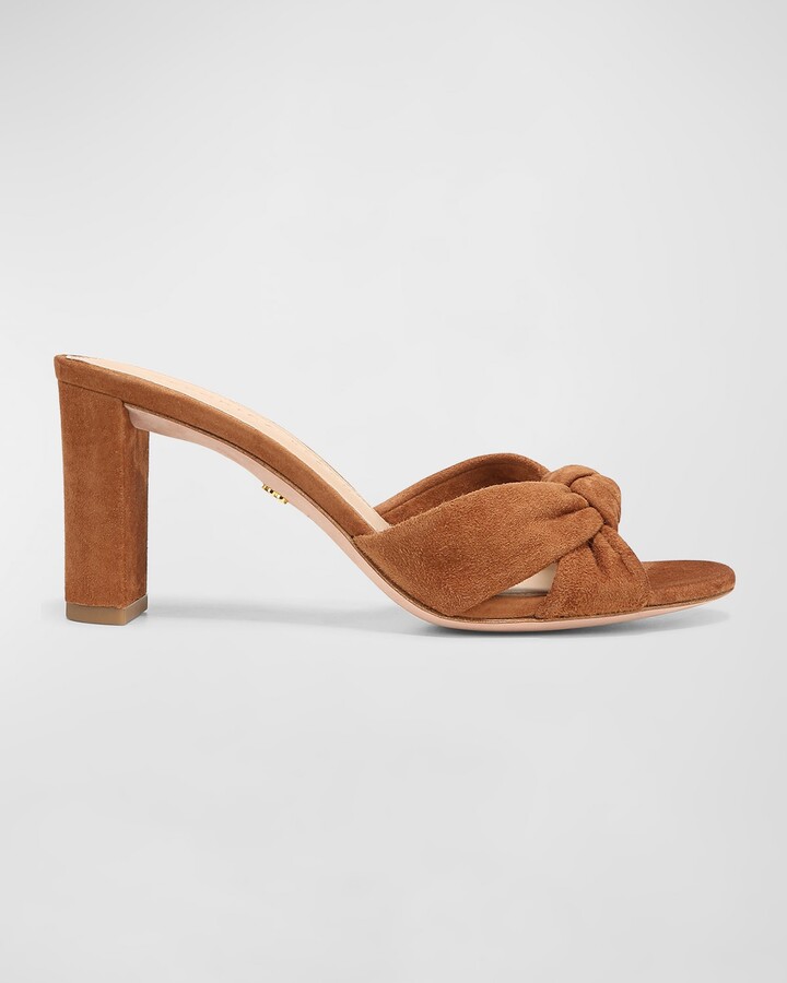 Veronica Beard Ganita Knotted Suede Mule Sandals ShopStyle