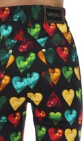 Thumbnail for your product : Versace Printed Cotton Denim Jeans