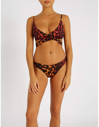 Stella McCartney Leopard-print bikini bottoms