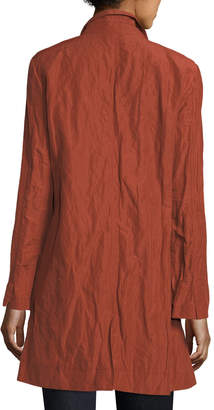 Eileen Fisher Rumpled Organic Cotton-Blend Jacket, Plus Size
