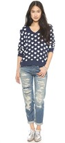Thumbnail for your product : Wildfox Couture Little Hearts Baggy Beach Sweatshirt