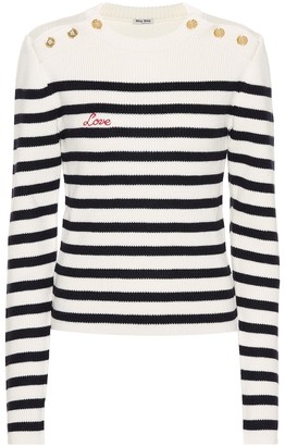 Miu Miu Striped wool sweater