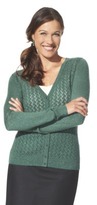 Thumbnail for your product : Merona Women's V-Neck Cardigan Sweater w/Lurex - Assorted Colors